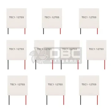 Kit 10 Pastilha Termoelétrica Peltier TEC1-12703 12V