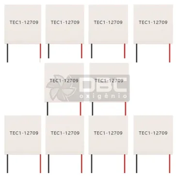 Kit 10 Pastilha Termoelétrica Peltier TEC1-12709 12V