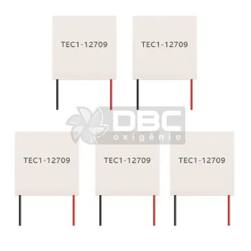 Kit 5 Pastilha Termoelétrica Peltier TEC1-12709 12V