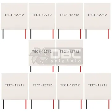 Kit 10 Pastilha Termoelétrica Peltier TEC1-12715 12V