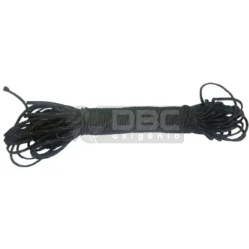 Cordame Paracord 550 30m 7 filamentos 4mm - Preto Refletivo