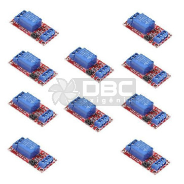 Kit 10 Módulo Relé 1 Canal 12V 