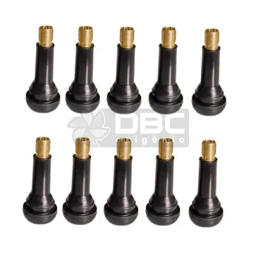 Kit 10 Válvula pneu sem câmera - TR414