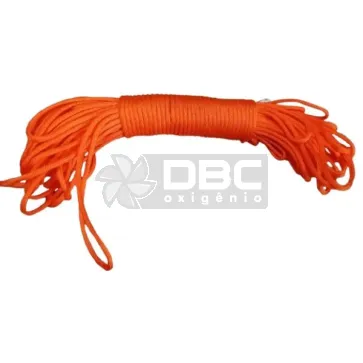 Cordame Paracord 550 30m 9 filamentos 4mm - Laranja