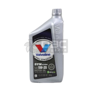 Óleo Valvoline Synpower 5W20 100% Sintético (946ml)