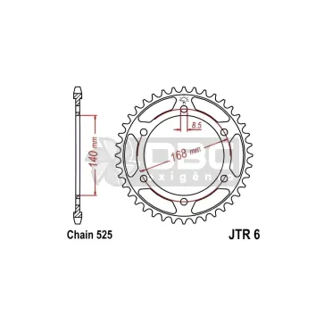 Coroa JT Sprockets JTR 6.47