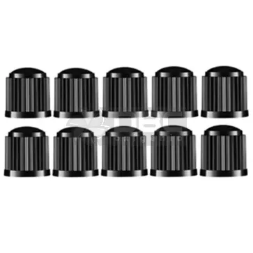 Kit com 10 X Tampinha Vedação Câmeras Ar - Preta
