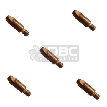 Bico de contato DBC M6x25 ø0,6mm CUCRZR tocha MIG (5 unidades)