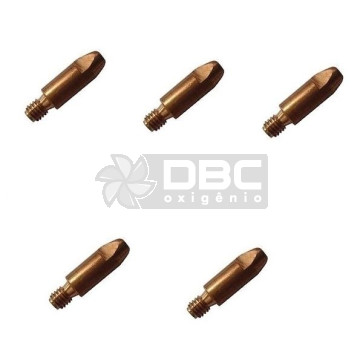 Bico de contato DBC M8x30 ø1,0mm CUCRZR para tocha MIG (5 unidades)