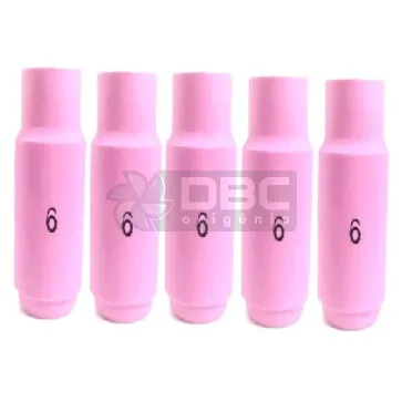 1c4 -Kit 5  Bocal Cerâmico n#06 (10N48) TIG WP17 / WP26