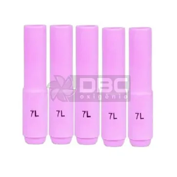 1c9 - Kit 5 Bocal Cerâmico n#07L (10N47L) TIG WP17 / WP26