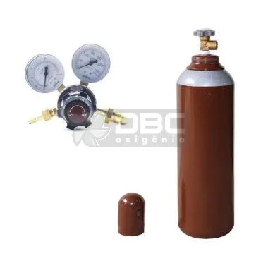 KIT Cilindro Mistura MIG 1m3 (7 litros) + Regulador Mistura