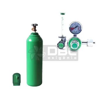 Kit Cilindro Oxigênio Medicinal 3m3 (20 litros) Vazio + Regulador Medicinal