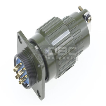 Conector Militar/Aeronáutico 7 Pinos Conjunto Macho E Fêmea