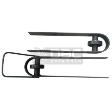 Corrediça Porteira Curral Brete Estribo 1/4x2 Rolamento Par