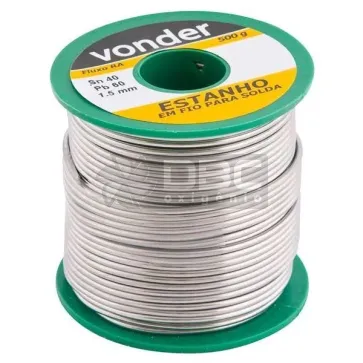 Solda Estanho Fio 1,5MM 40x60 500g Vonder