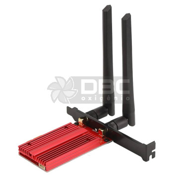 Adaptador Rede GAMER Wifi 6 MT7921 Fenvi PCI-E Banda Dupla 802.11ax/ac