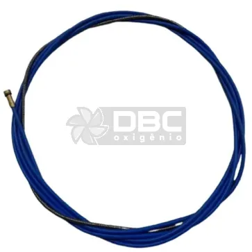 Guia com Espiral Azul 3,5mts P/Tocha MIG