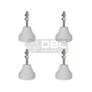 Jogo c/ 4 Amortecedor Vibra-Stop Branco MICRO II 3/8" (70kg)