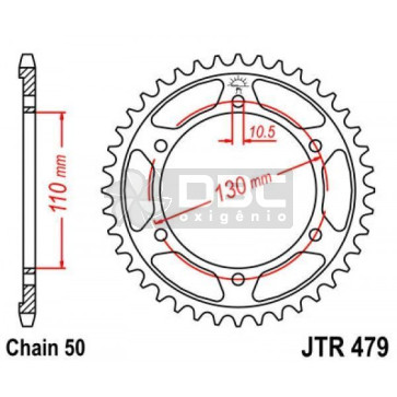 Coroa para SUZUKI GSX R1000 SRAD (09-15) JTR 479.42