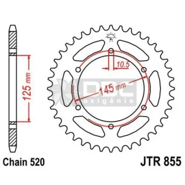 Coroa para YAMAHA XT660R JTR 855.45