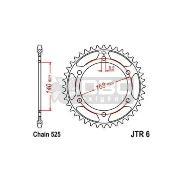 Coroa para BMW F800 GS  JTR 6.42