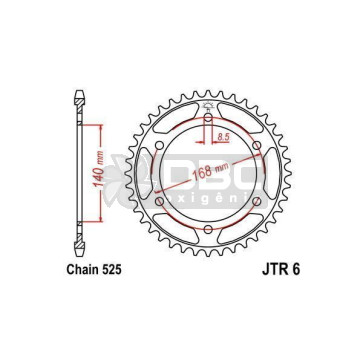 Coroa JT Sprockets JTR 6.42