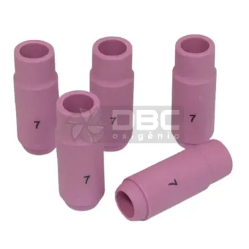 Bocal Cerâmico 10N47 nº 07, para Tocha TIG (5 Unidades)