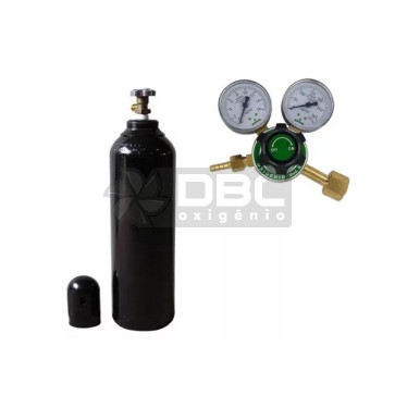 Kit Cilindro Oxigênio Industrial 3m3 (20 litros) Vazio + Regulador