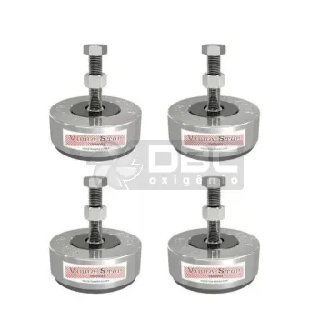 Jogo c/4 Amortecedor Vibra-Stop SUPER 5/8" (40000kg)
