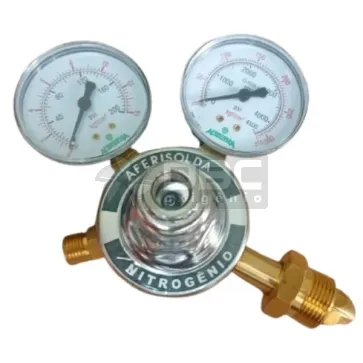 Regulador Pressão Nitrogênio Aferisolda RI-40 N2 Bronze