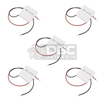 Kit 5 Pastilha Termoelétrica Peltier TEC1-12715 12V