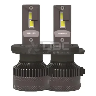 Farol Carro Philips H4 6500k Ultinon Rally 3590 Led 180w