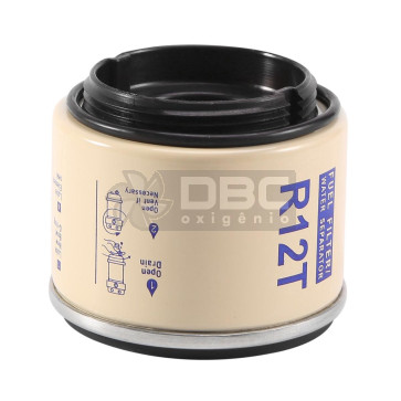 Refil Filtro Separador Água Combustível Gasolina R12T Lancha Barco