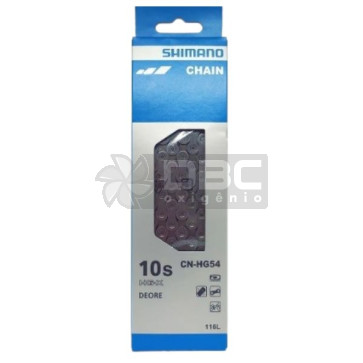 Corrente Shimano Deore Bike Ciclismo 10s Hg54 116 Elos Aço