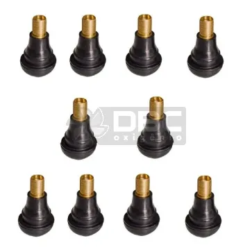 Kit 10 Válvula pneu sem câmera - TR412