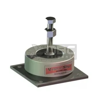 Amortecedor Vibra-Stop c/ Chapa 4 furos MEGA 1" (20000kg)