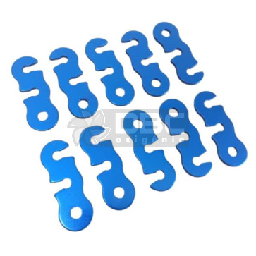Kit 10 Tensor Esticador Corda Tipo S Camping - Azul