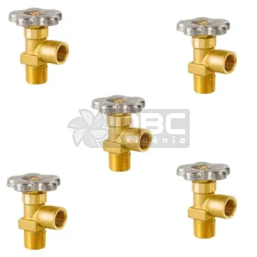 kit 5 Válvula Cilindro Hélio 3/4" 14 NGT CGA580 - Drava