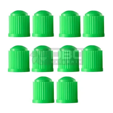 Kit com 10 X Tampinha Vedação Câmeras Ar - Verde