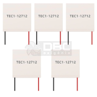 Kit 5 Pastilha Termoelétrica Peltier TEC1-12712 12V