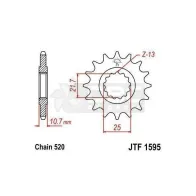 Pinhão para Yamaha FZ6 FAZER 600S/N  JTF1595.16