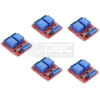 Kit 5 Módulo Relé 2 Canais 12V