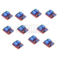 Kit 10 Módulo Relé 2 Canais 12V