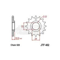 Pinhão JT Sprockets JTF402.16