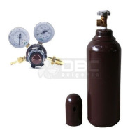 Kit Cilindro Argônio 1m3 (7 litros) + Regulador Argônio RI-30 ARG Bronze Aferisolda