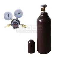 Kit Cilindro Argônio 1m3 (7 litros) + Regulador Argônio RI-30 ARG Bronze Aferisolda
