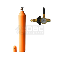 Kit Cilindro Hélio 10m3 (50 litros) Vazio + Regulador Bexigas