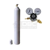 Kit Cilindro Nitrogênio 10m3 (50 litros) Vazio + Regulador  Nitrogênio RI-40 Bronze Aferisolda 