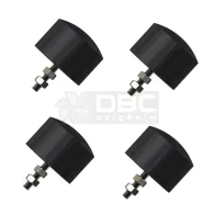 Jogo c/4 Amortecedor Vibra-Stop Batente Abaulado P 1/4" (30 Kg) 